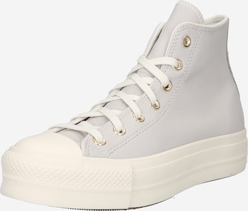 CONVERSE Sneakers hoog 'Chuck Taylor All Star Lift' in Grijs: voorkant