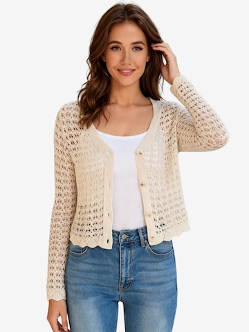 KoJooin Strickjacke in Beige: Vorderseite