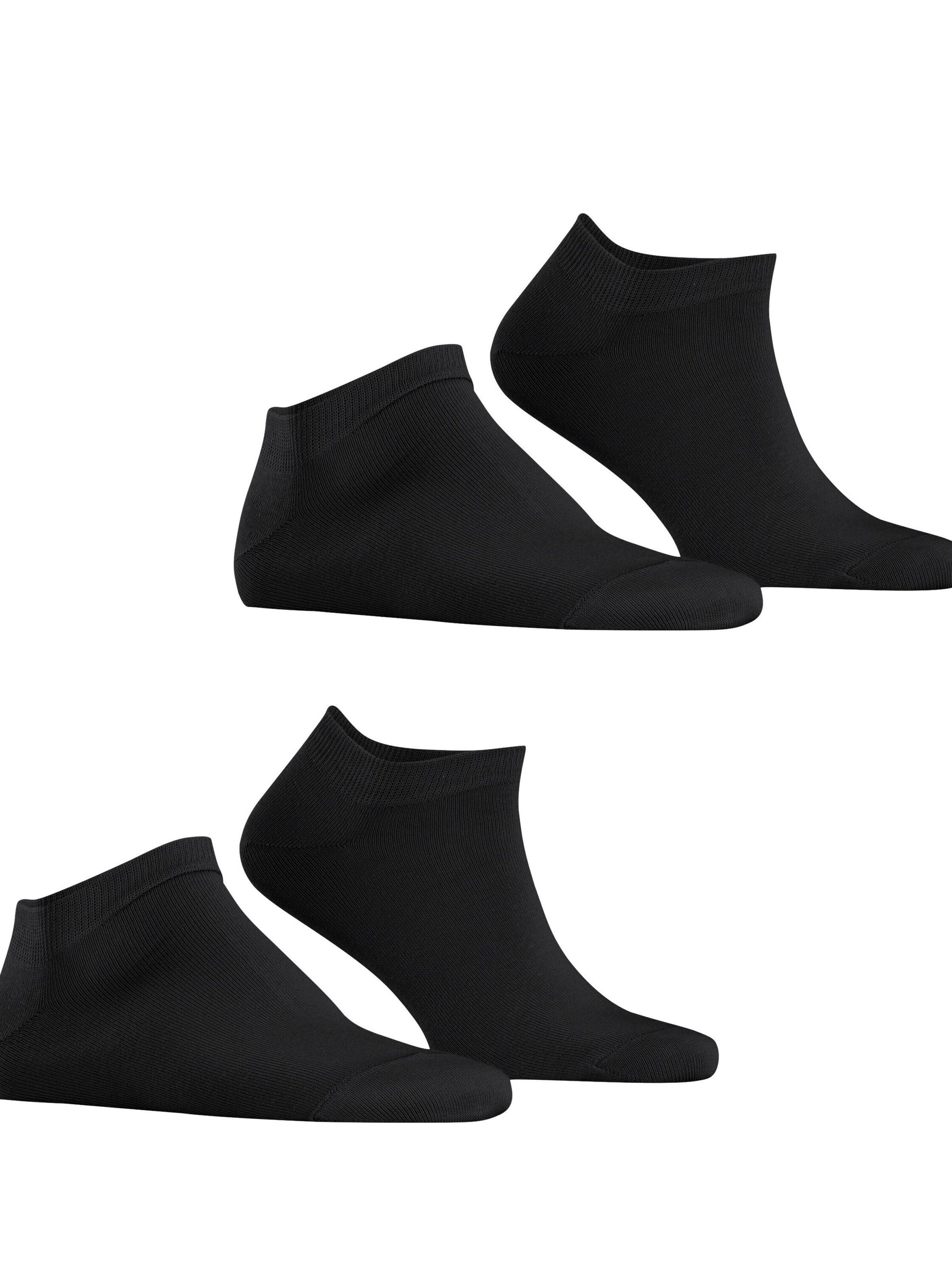 ESPRIT Füßlinge 'Basic Uni 2-Pack'‌‌‌ in Schwarz