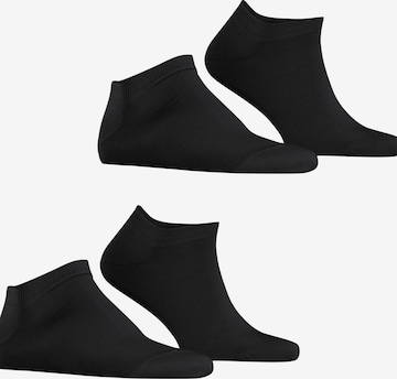 ESPRIT Füßlinge 'Basic Uni 2-Pack' in Schwarz: Vorderseite