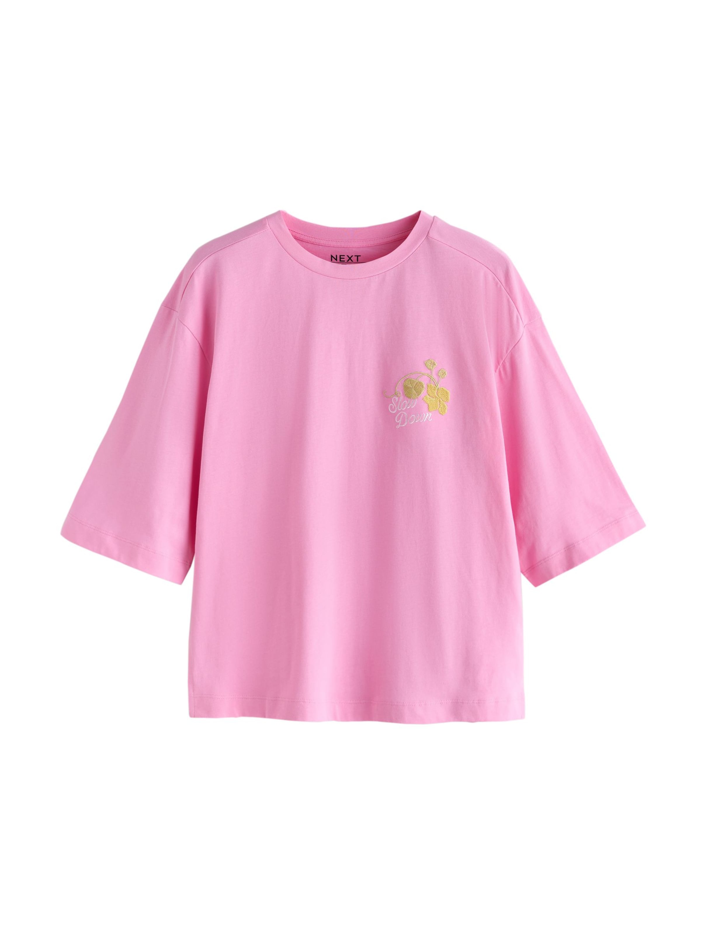 Next Футболка в Ярко-розовый: спереди