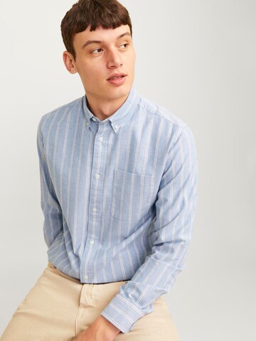 JACK & JONES Regular Fit Skjorte 'JPRBLUBrook' i blå