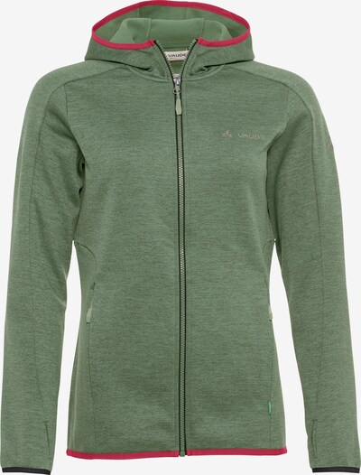 VAUDE Functionele fleece jas ' Valsorda ' in de kleur Grijs / Groen / Pink, Productweergave