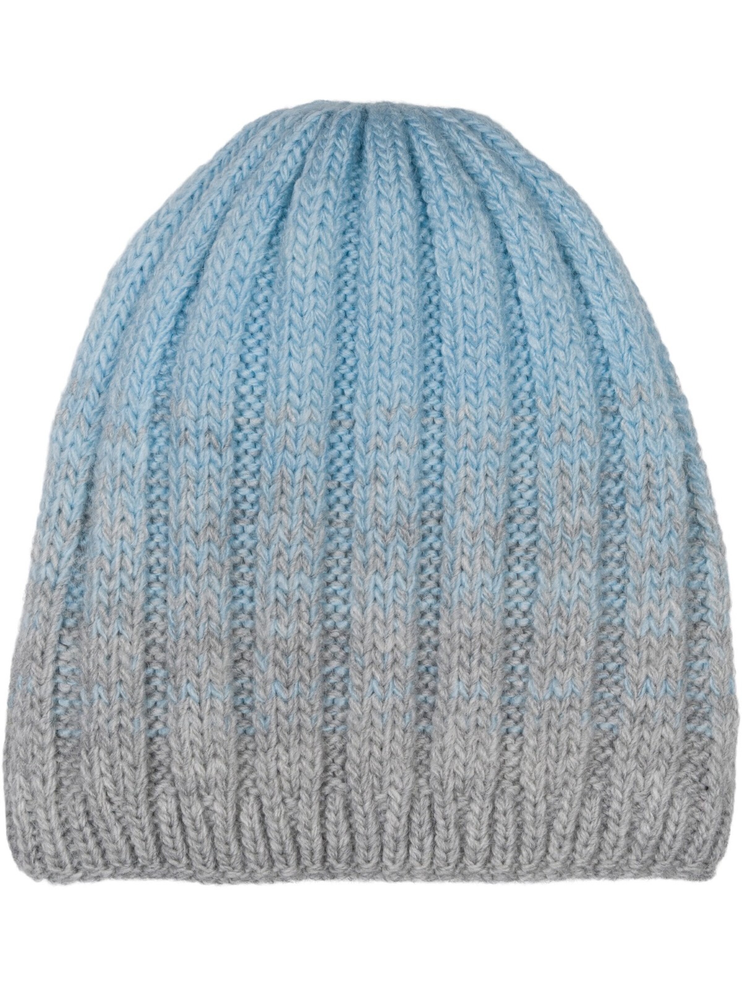 styleBREAKER Mütze 'Strickmütze Farbverlauf mit Thermo-Fleece'‌‌‌‌‌‌‌‌ in Grau