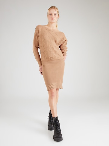 GUESS Knitted dress 'ELODIE' in Beige: front