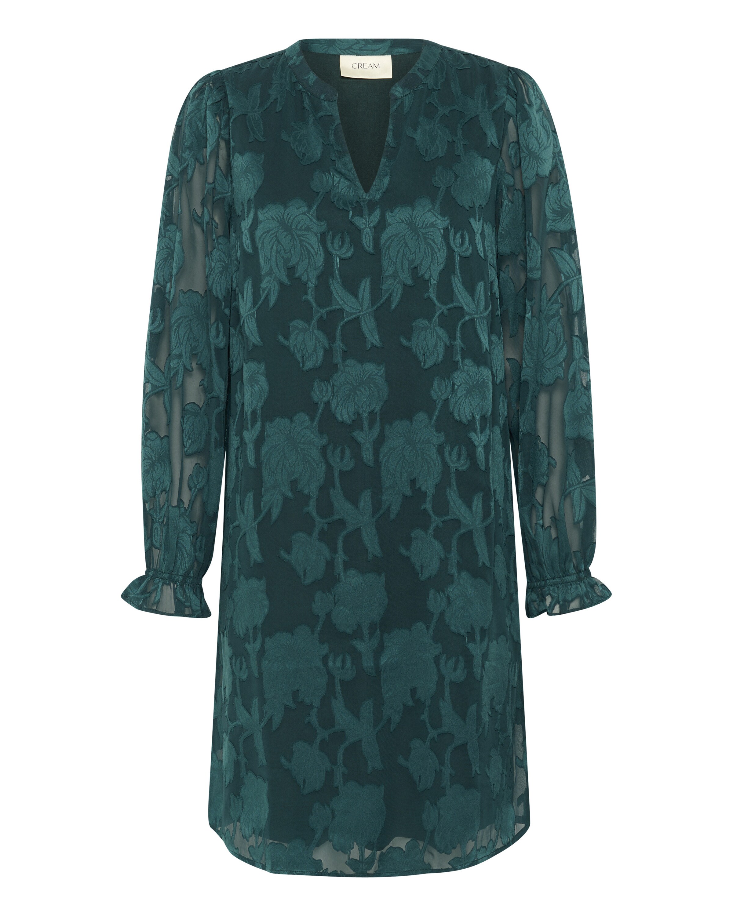 Cream Kjole 'Yana ' i blå: forside