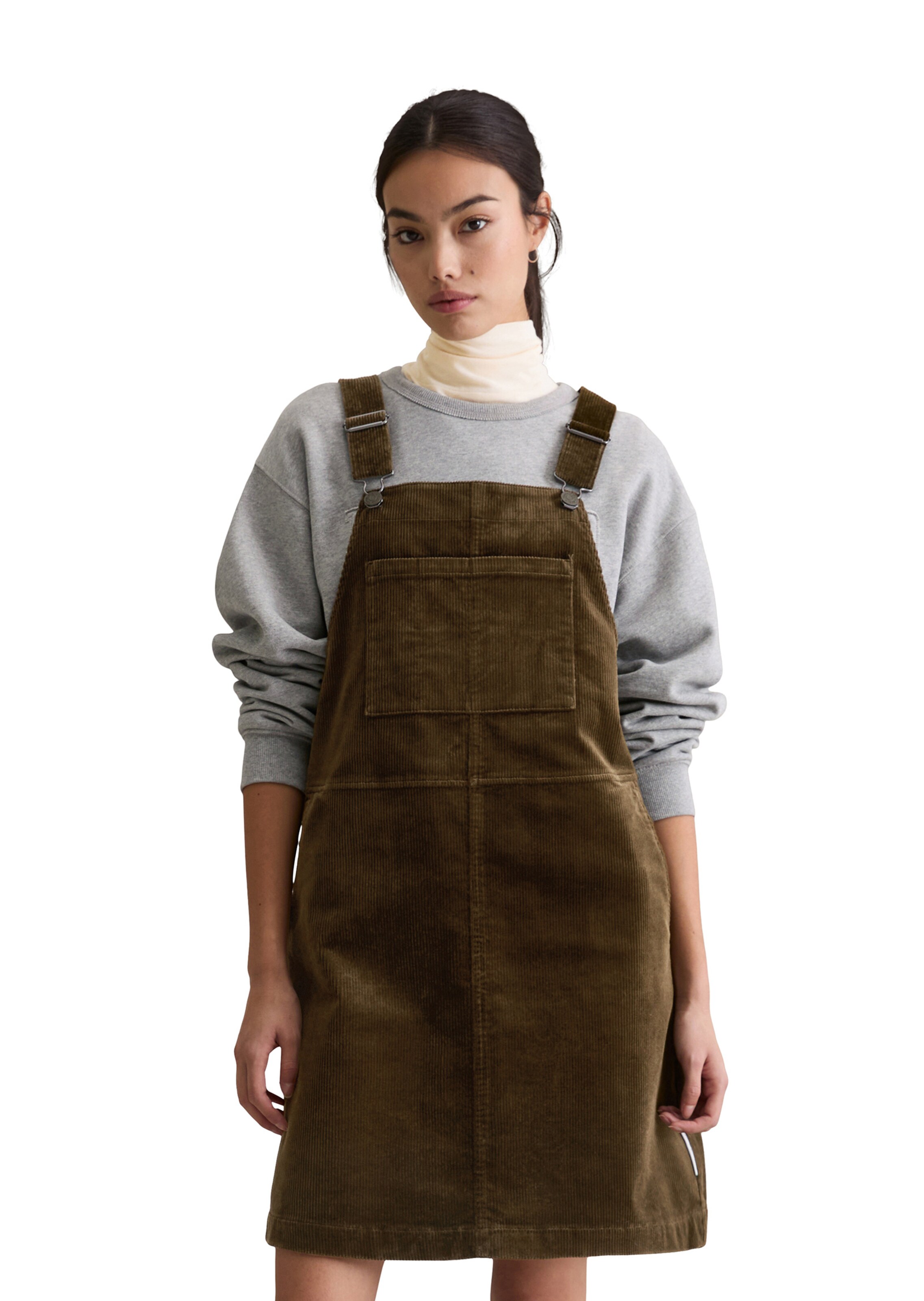 Marc O'Polo DENIM Kleid in Braun: Vorderseite