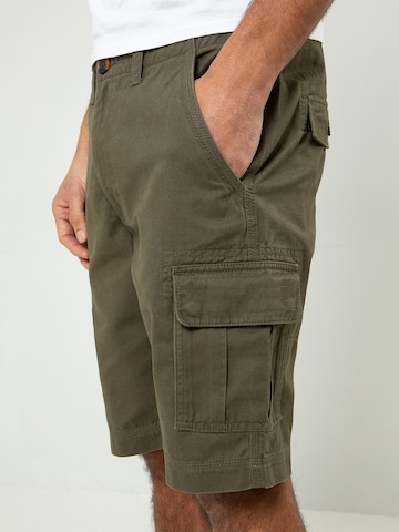 Threadbare Regularen Kargo hlače 'Bute' | zelena barva