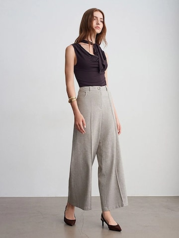 Wide Leg Pantalon 'Hose' Dilvin en gris