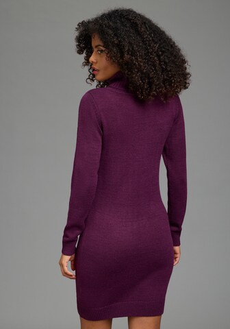 KangaROOS Knitted dress in Purple