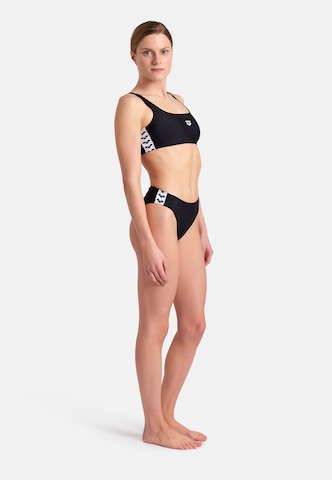 ARENA Bustier Sport bikini 'ICONS' - fekete