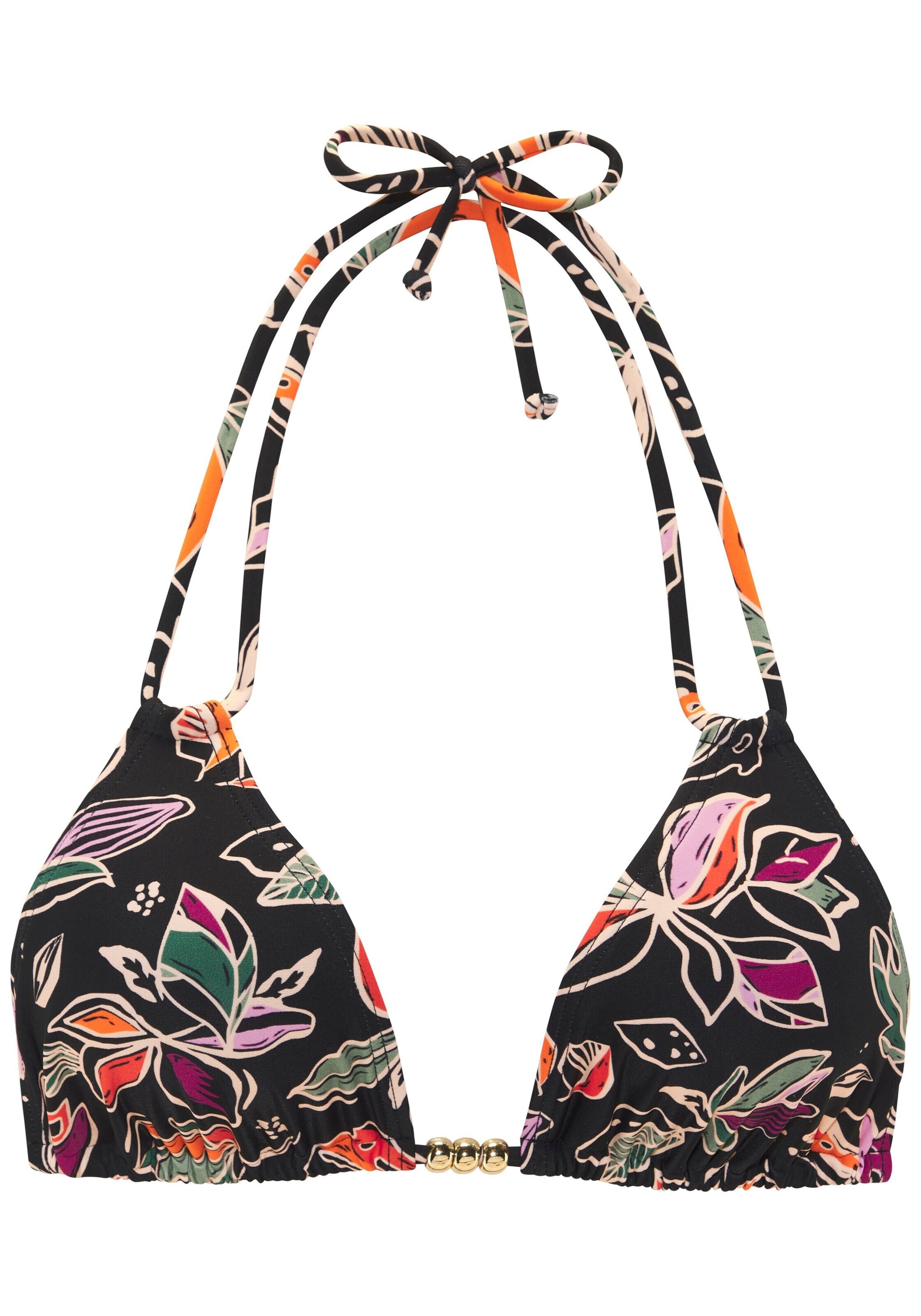 BUFFALO Triangel Bikinitop in Schwarz: Vorderseite