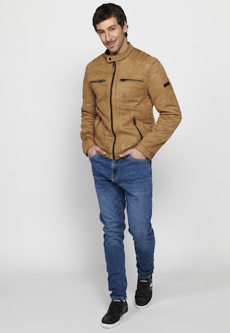 Veste mi-saison KOROSHI en marron