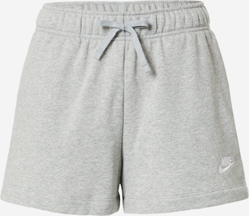 Pantalon 'Club Fleece' Nike Sportswear en gris : devant