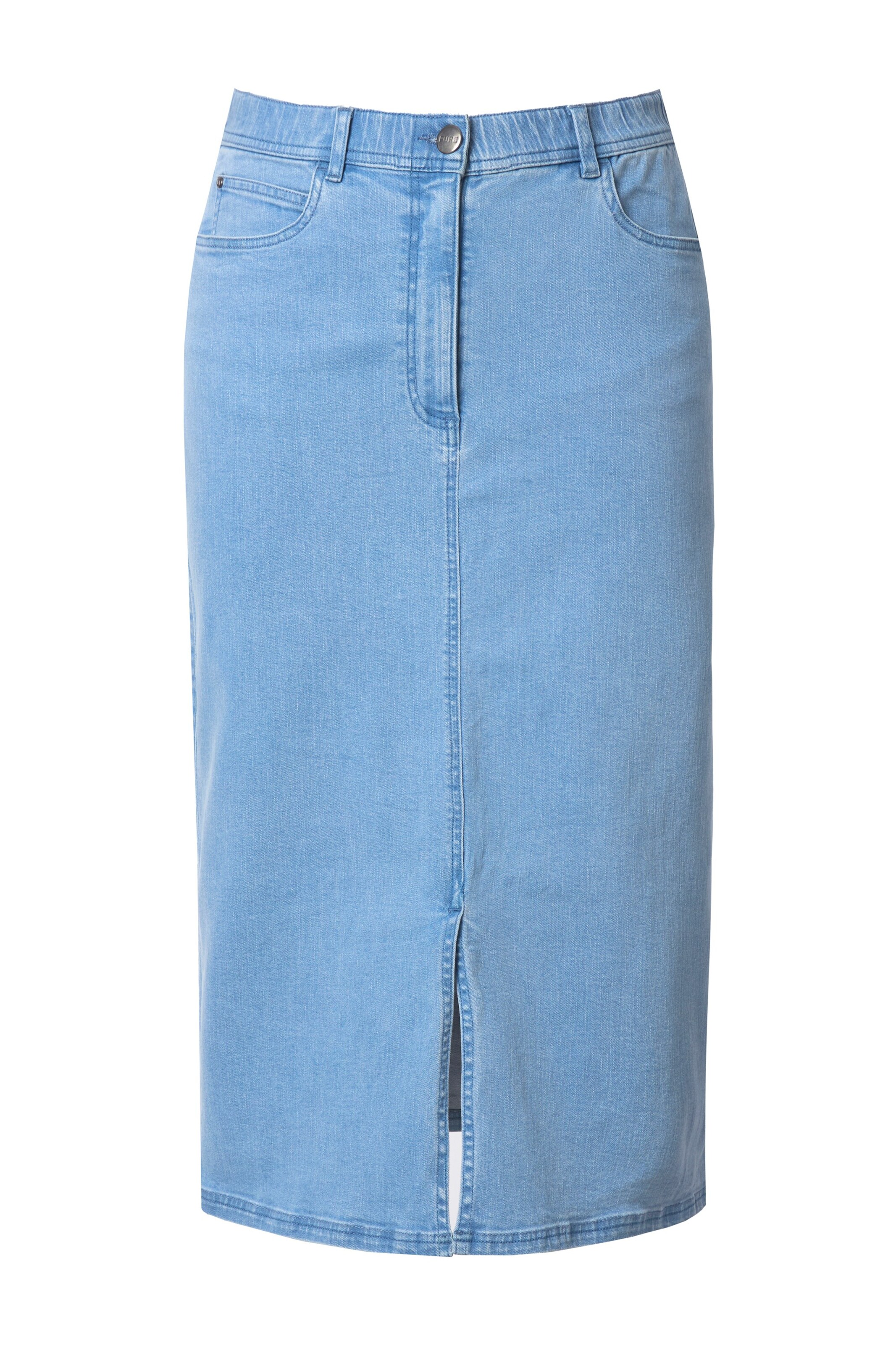 Ulla Popken Rock in Blau: Vorderseite