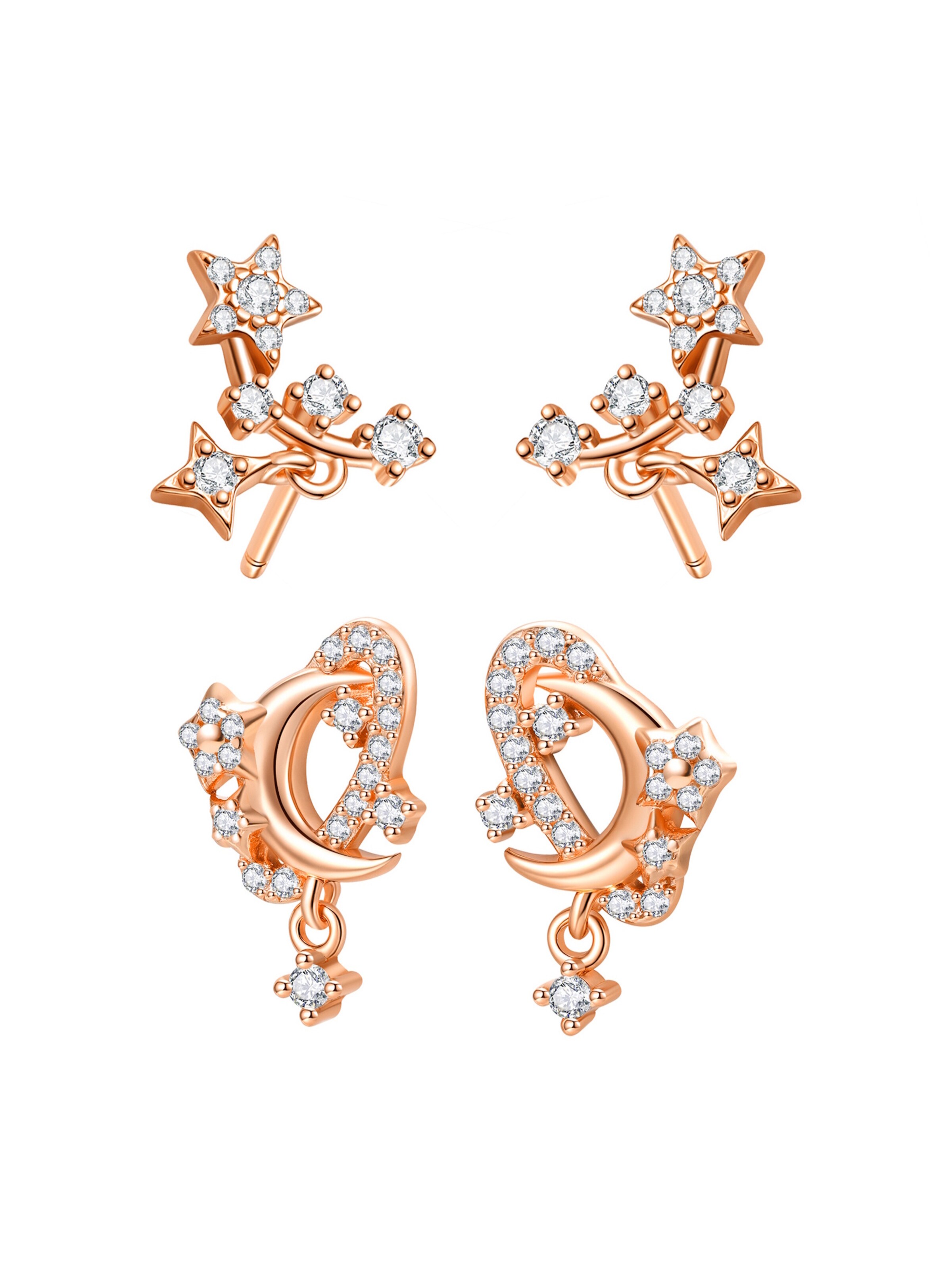 Orecchini 'Cosmic Shine' di Hey Happiness in oro