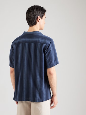 RIP CURL Comfort fit Button Up Shirt 'CLASSIC SURF WEAVER' in Blue