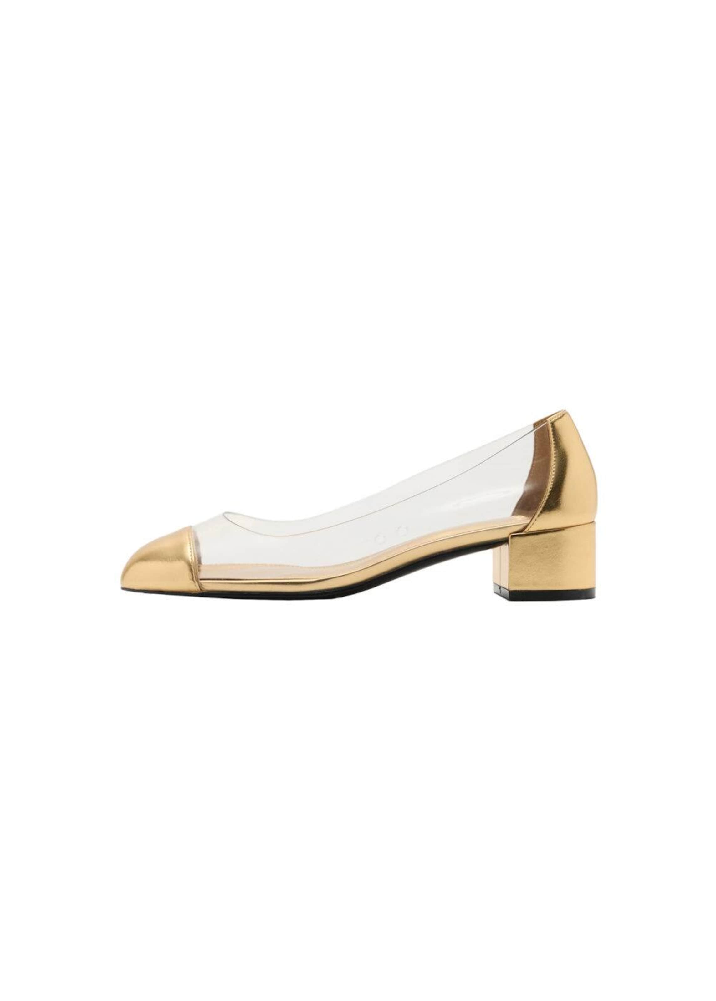 MANGO Pumps 'Mere' in Gold: Vorderseite