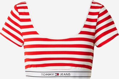 Tricou Tommy Jeans pe bleumarin / roșu / alb murdar, Vizualizare produs