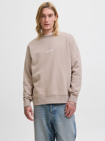 JACK & JONES Sweatshirt 'JJESOHO' in Bruin: voorkant