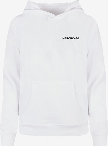Merchcode Sweatshirt 'Break The Rules' in White: front