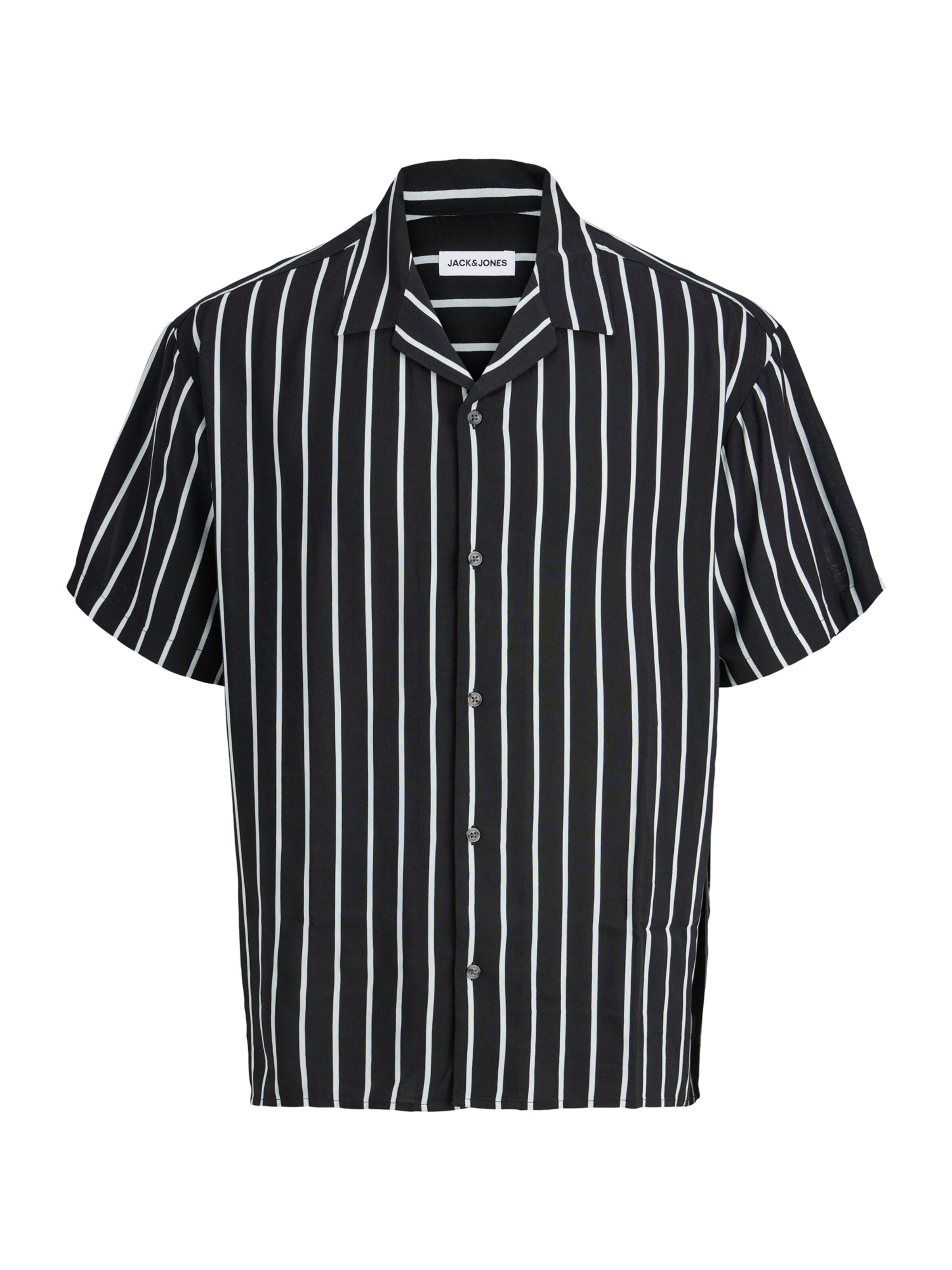 Marškiniai 'JJEJEFF' iš JACK & JONES, spalva – juoda / balta, Prekių apžvalga