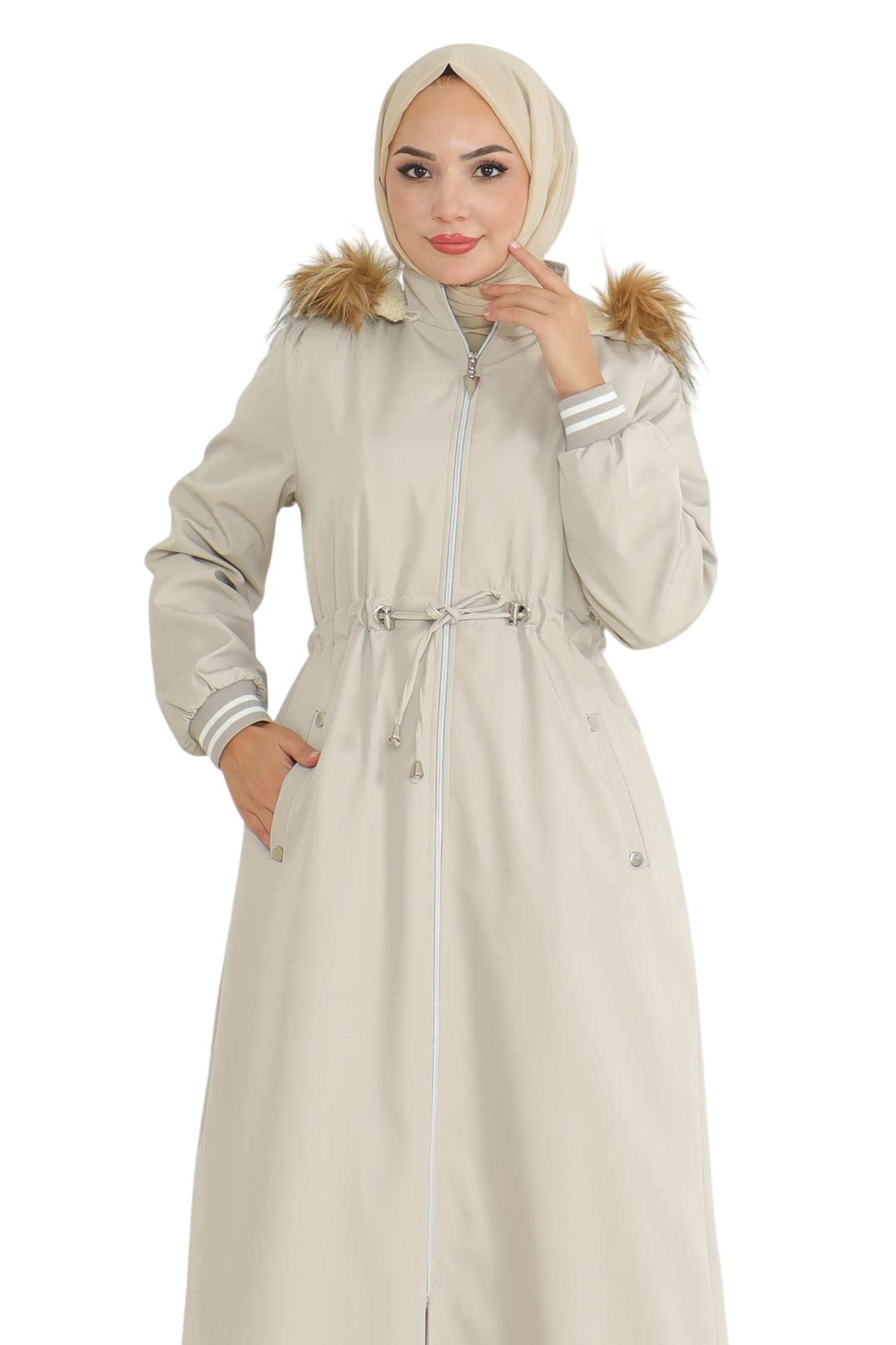 MODAMIHRAM Tussenmantel in Beige