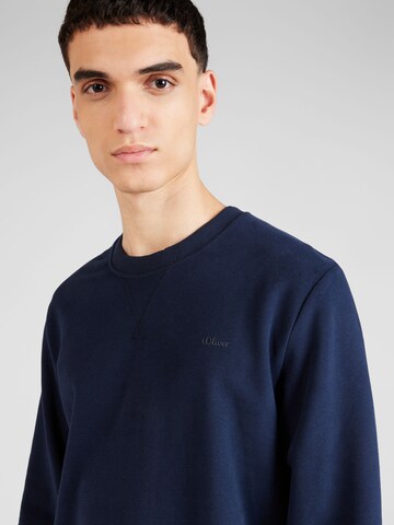 Sweat-shirt s.Oliver en bleu