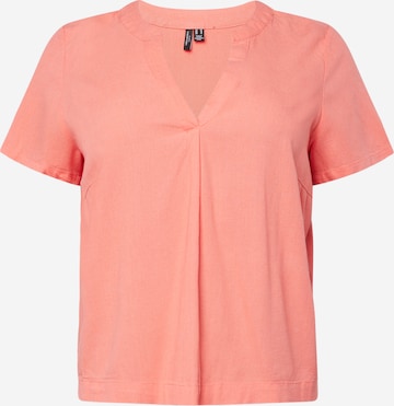 Vero Moda Curve Shirt 'MYMILO' in Oranje: voorkant