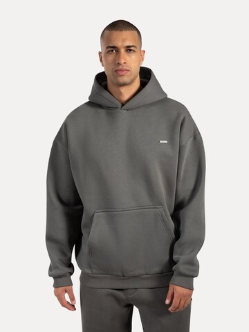 Veste de survêtement Smilodox en gris : devant