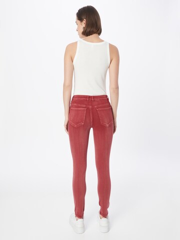 VILA Skinny Jeans 'AMY' i röd