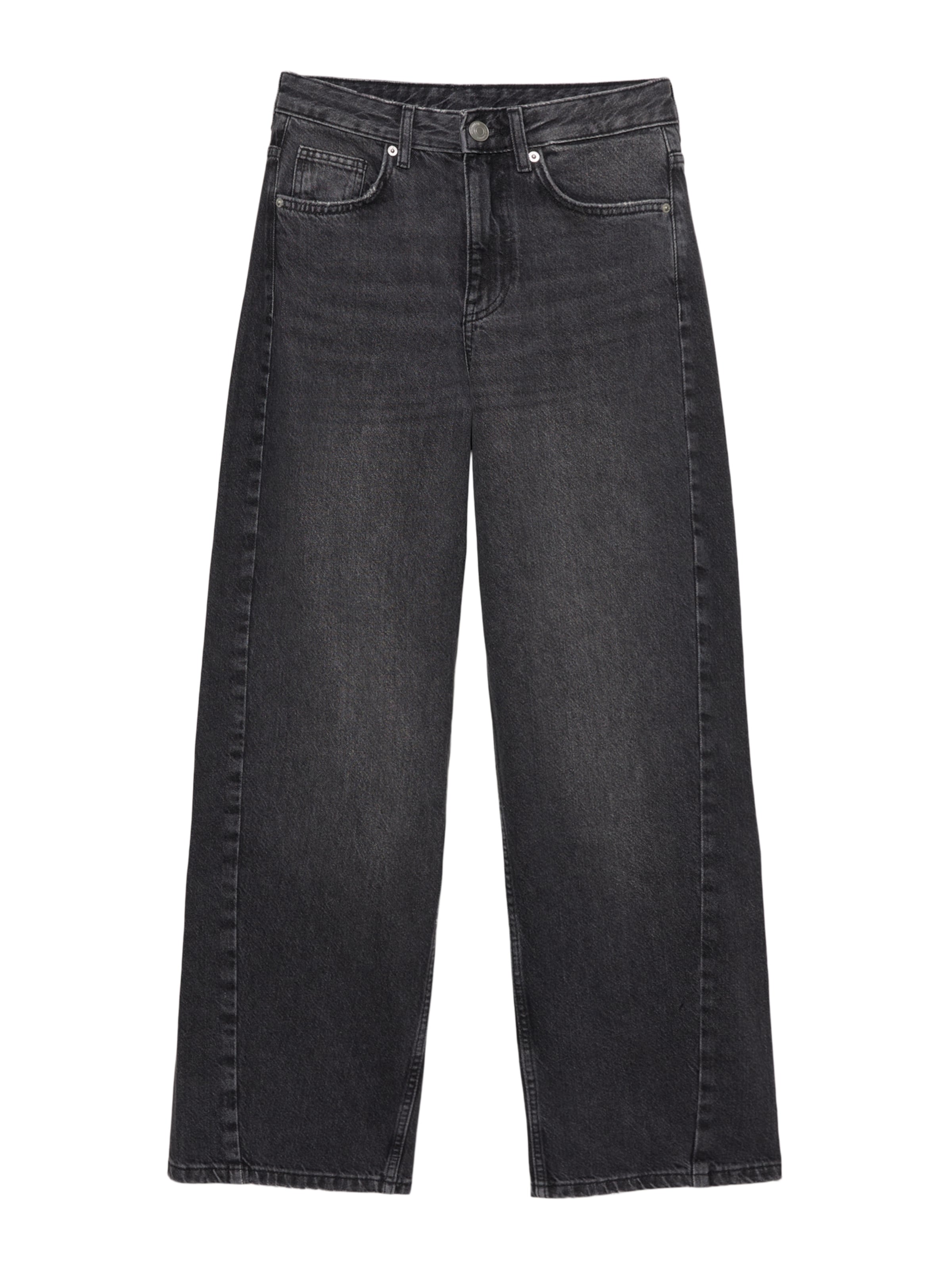 Baggy Jeans de la Pull&Bear pe gri: față