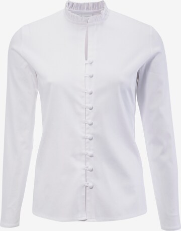 H.Moser Traditional Blouse in White: front