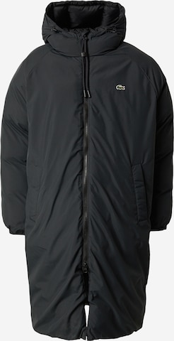 Manteau mi-saison LACOSTE en noir : devant