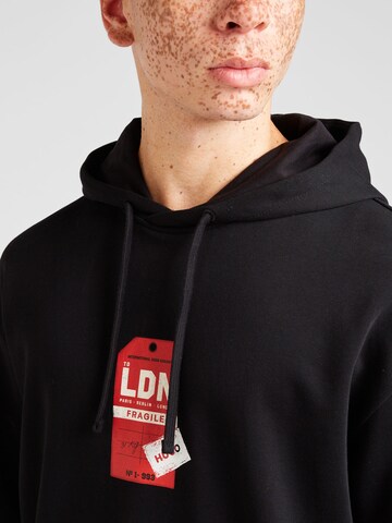 HUGO Sweatshirt 'Dagunoso' in Black