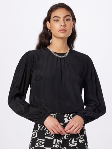 Camicia da donna di Sisley in nero: frontale