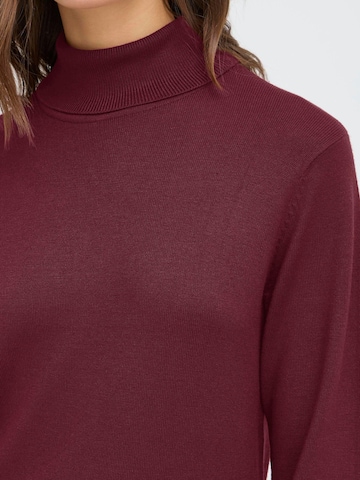 Pull-over ' OXAIDA ROLLNECK ' Oxmo en rouge