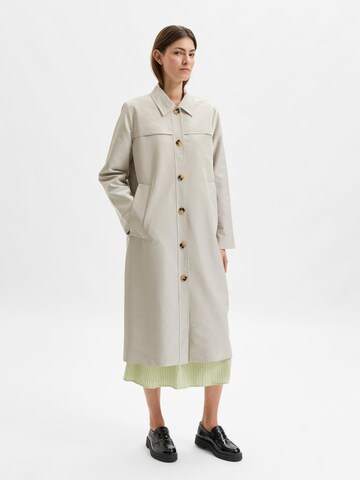 Manteau mi-saison 'Vinni' SELECTED FEMME en gris : devant