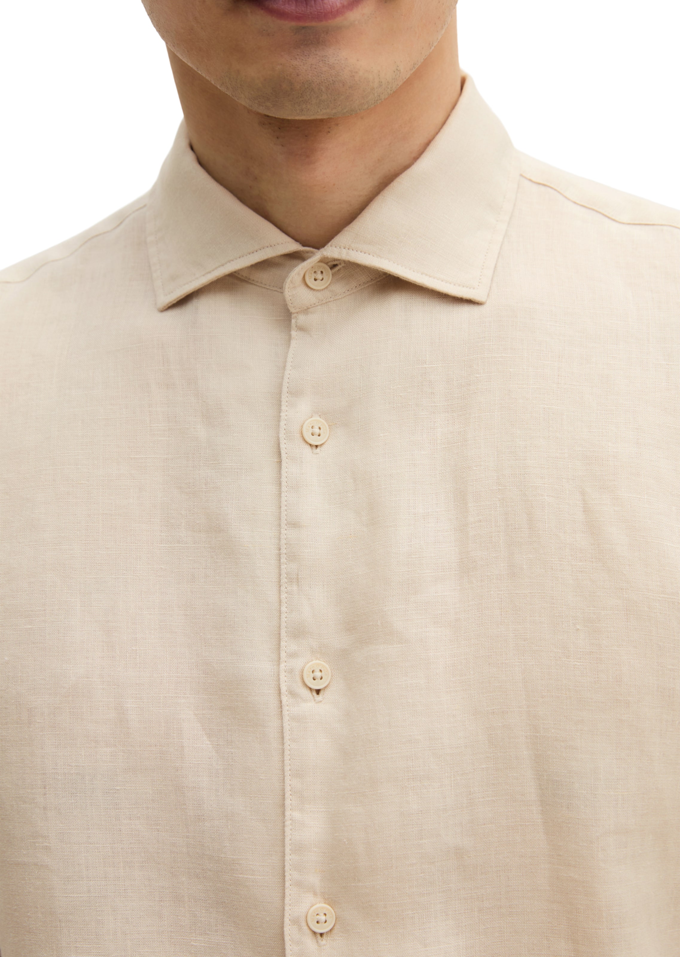 Marc O'Polo Regular fit Button Up Shirt in Beige