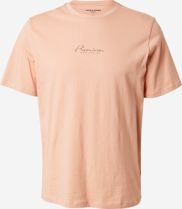 JACK & JONES T-shirt 'BLABOOSTER' i orange: framsida