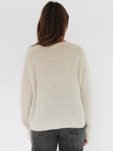 Honnête Atelier Gebreide top 'Yves' in Wit