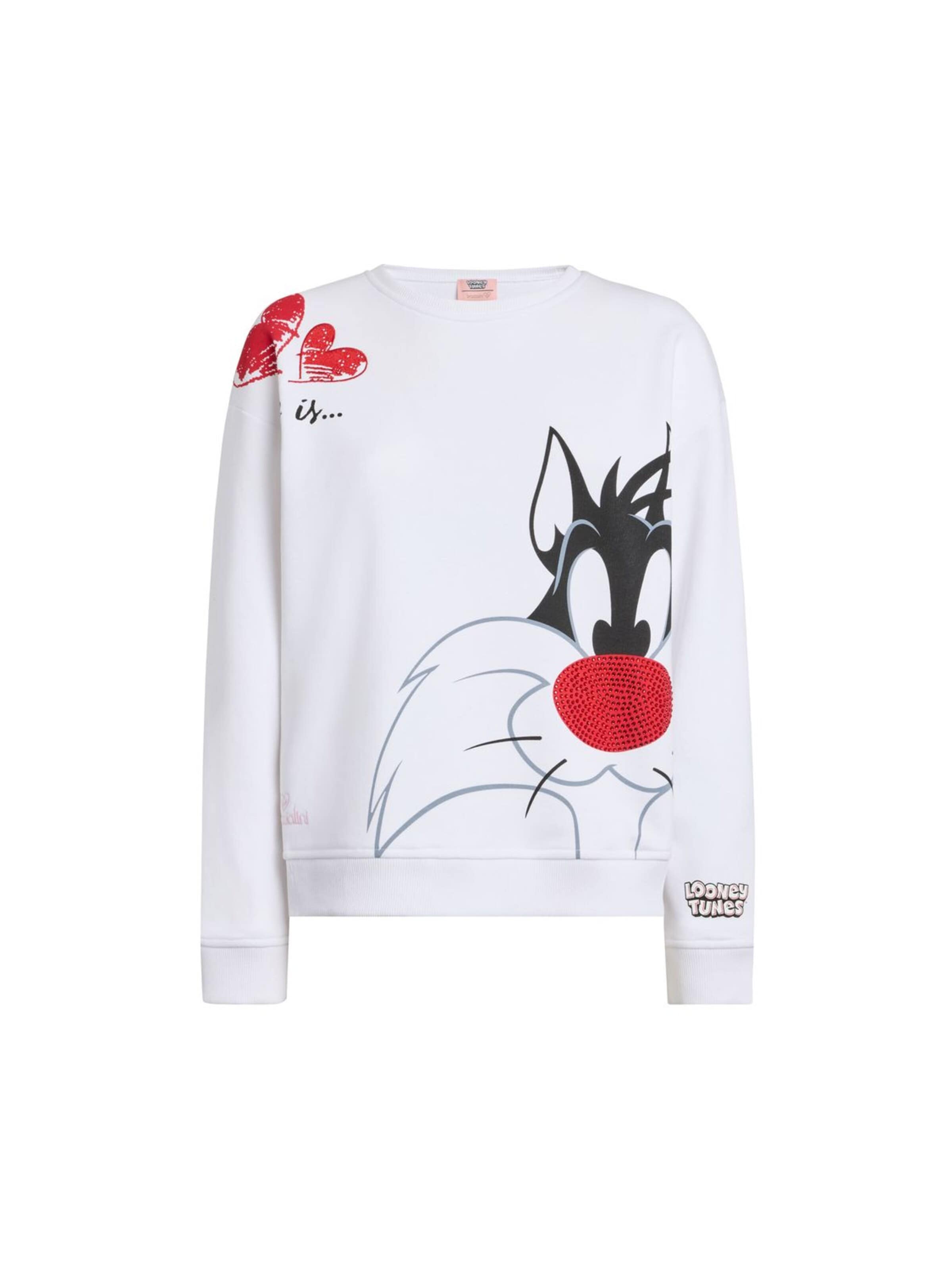 Felpa 'Sweat Shirt Lt' di Braccialini in bianco: frontale