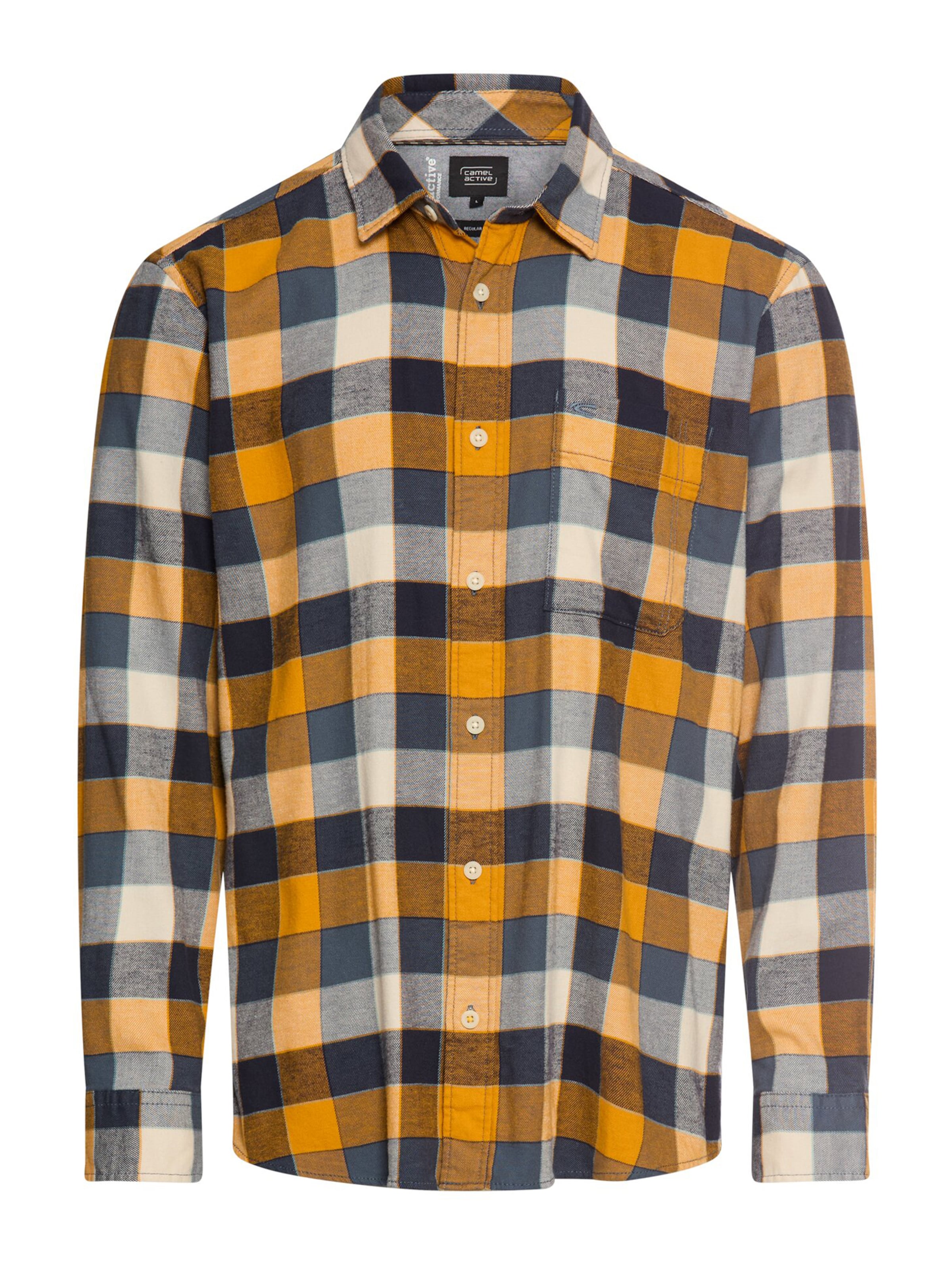 CAMEL ACTIVE Regular fit Риза в жълто: отпред