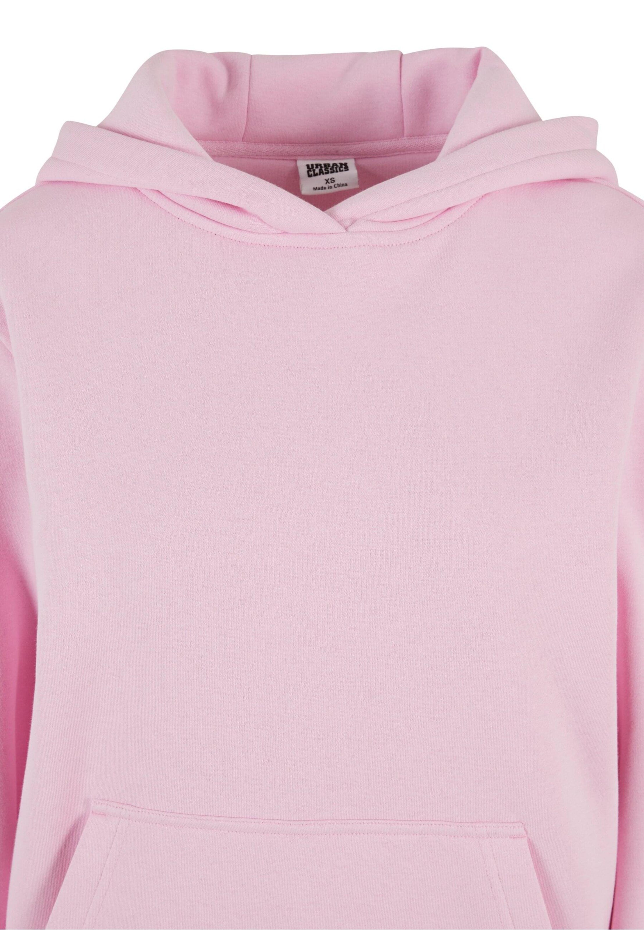 Urban Classics Sweatshirt 'Fluffy' in Pink