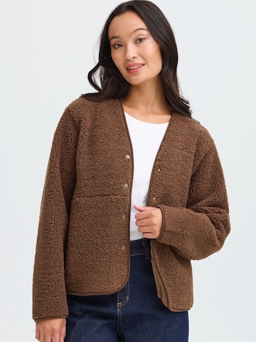 Fransa Between-season jacket 'FRGWYNNE' in Brown: front