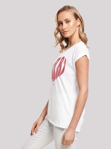 T-shirt 'Valentinstag Herz ' F4NT4STIC en blanc