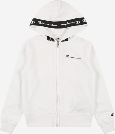 Champion Authentic Athletic Apparel Zip-Up Hoodie in Black / White, Item view