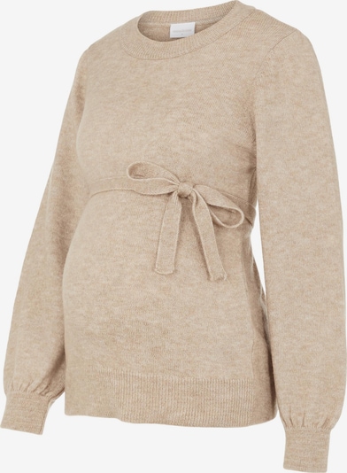 MAMALICIOUS Pull-over 'New Anne' en beige, Vue avec produit