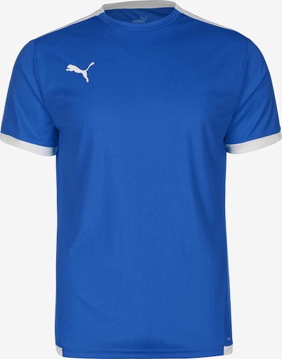 PUMA T-Shirt fonctionnel 'TeamLiga' en bleu / blanc, Vue avec produit