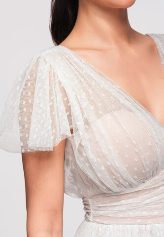 Ombre Kleid in Weiß